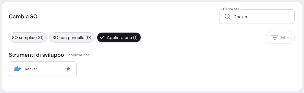 Il modello Docker nel VPS di hPanel