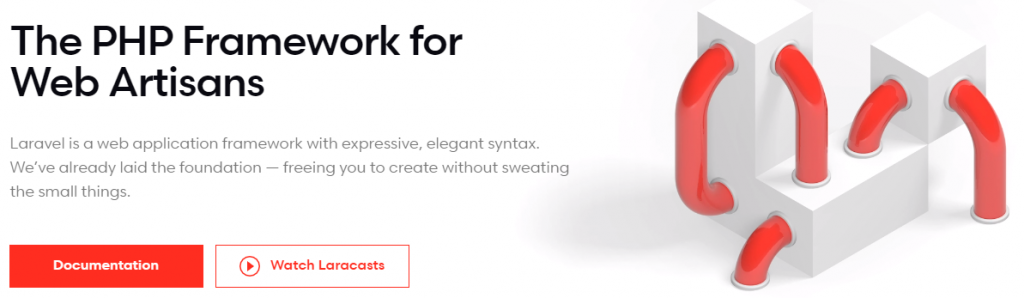 Laravel startpagina
