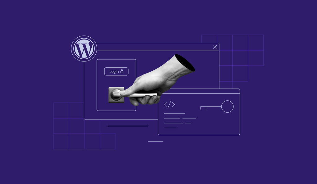 A website editor with options for search, color, typography size, dimensions, margin, border, and radius settings.