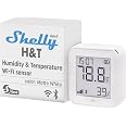 Shelly H&T Gen3 White | Wi-Fi & Bluetooth Smart Temperature & Humidity Sensor with Remote App Control | Smart Scenes | LCD Di