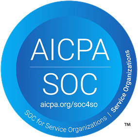 SOC 2 Type II and SOC 3 compliance certification badge