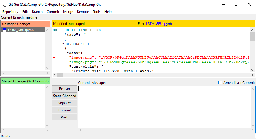 Git GUI Screenshot