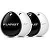 Air Tracker Tags-4 Pack (iOS Only), Apple Find My Certified Luggage Tracker Tags for iPhone, Smart Bluetooth Tracking and Key Finder Items Locator Compatible with Wallet, Backpack, Car (Black&White)