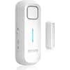 DAYTECH Fridge Door Alarm with Delay 1/2/3/4 mins Adjustable Close Windows Reminder 0-120 dB Refrigerator Alert Wireless Door Ajar Chime for Freezer Fridge Home 1 Set White