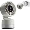 Azmsorsm Desk Fan for Bedroom, USB Rechargeable Wall Mount Fan with Suction Cup Base, Digital Display, 6 Speeds, Quiet Oscillating Small Fan, Adjustable Tilt for Office RV Kitchen Bathroom (White)