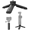 TELESIN Mini Tripod & Grip for DJI Osmo Pocket 3/4 Camera&Phone, One Click Open Desktop Stand&Handle with 1/4"Screw for DJI Action 6 5pro Nano/GoPro/Insta360 X5/Phone/Camera/Digital Device Accessories