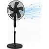 Technical Pro Smart 16" Standing Fan with WiFi Control, 270° Oscillating Pedestal Fan Compatible w/Alexa & Google, Adjustable Height Electric Fan, 3 Speeds, Timer, Sleep Mode, Fans for Bedroom