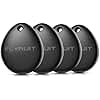 Air Tracker Tags-4 Pack for Apple Find My (iOS Only), Official MFi Certified, Mini Bluetooth Key Finder Locator with Sound, Smart Luggage Tracker for iPhone, Suitcases, Backpack, Wallet, Bike
