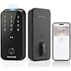 DREAME Smart Door Lock Turbo lite, Smart Locks for Front Door homekit, Apple Home Key Support, 12-Months Battery Life, AI Fingerprint, Smart Deadbolt Lock with App Control, IP54 Waterproof, Auto Lock