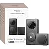 Aqara Smart Doorbell Camera G410 with Chime, 2K, HomeKit Secure Video, 2-Way Audio, Built-in Matter Hub, Wireless/Wired, Supports Apple Home, Alexa, Google, Home Assistant, 2.4G/5GHz Wi-Fi, Gray