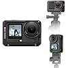 K&F CONCEPT Aluminum Alloy Camera Cage Compatible with DJI Osmo Action 6 Camera Accessories, Protective Cage Expansion Frame Case with Cold Shoe Mount | 1/4" Screw Adapter for Tripod, Selfie Stick