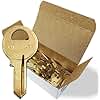 SUMMIT DOORWARE M1 Master Key Blanks in Premium Brass | Uncut Blank Keys for Home and Professional Use | Pack of 50 Blank Keys