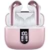 TAGRY Bluetooth Headphones True Wireless Earbuds 60H Playback LED Power Display Earphones with Wireless Charging Case IPX5 Waterproof in-Ear Ear buds with Mic for TV Smart Phone Laptop Computer Sports