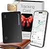 SPOTMINDERS Apple MFi Certified Wallet Tracker Card - Dad Gifts for Fathers Day Works, with Apple Find My, IP68 Rechargeable Tracking Card for Wallet Luggage Passport - Ultra Slim 0.07in Item Finder