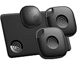 Life360 Tile Essentials - Bluetooth Trackers & Item Locators for Keys, Wallets, Remotes & More; Easily Find All Your Things. Both iOS and Android Compatible. 4-Pack (Mates/Slim/Sticker)