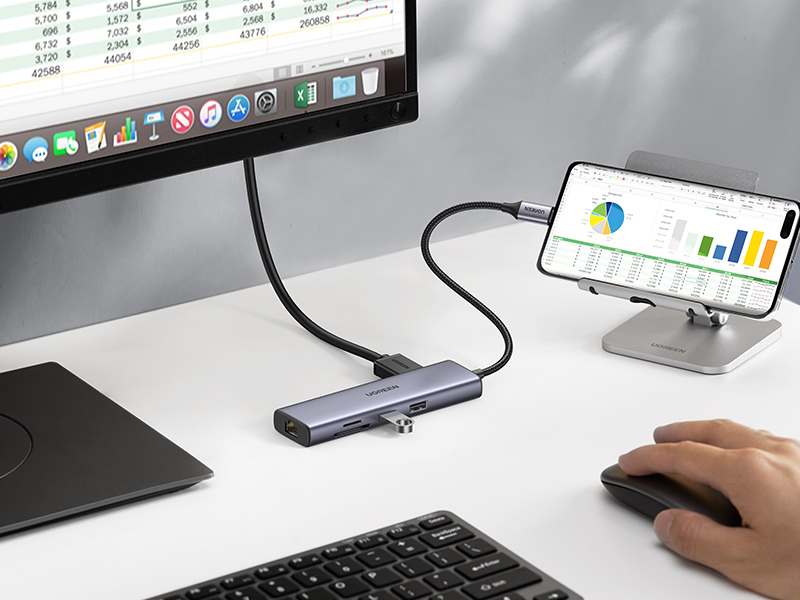 usb c hub ethernet 4k hdmi to usb c dongle multiport adapter macbook docking station