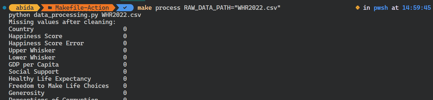 running make command with input argument