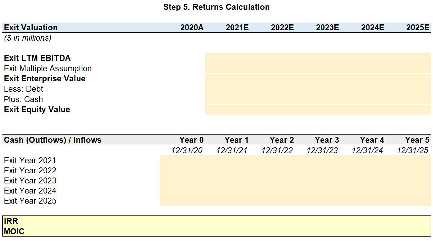 Blank LBO Returns