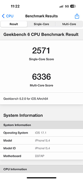 Geekbench 6