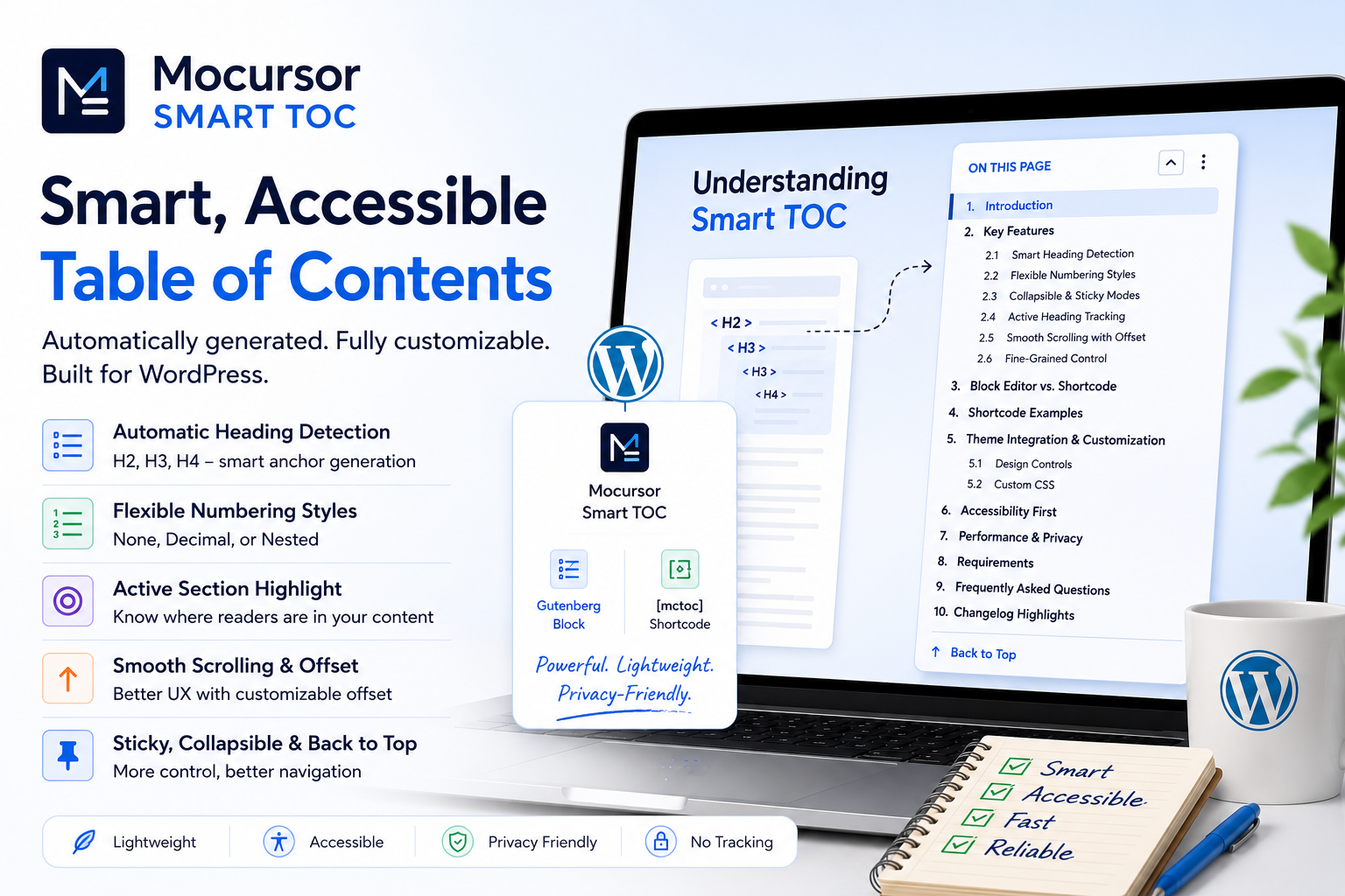 MoCursor Smart Table Of Contents