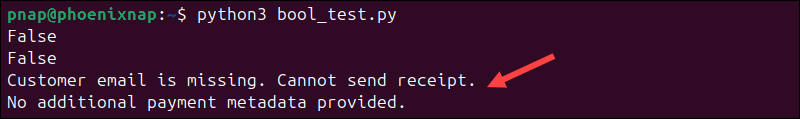 Using the bool function in Python to test Boolean value.