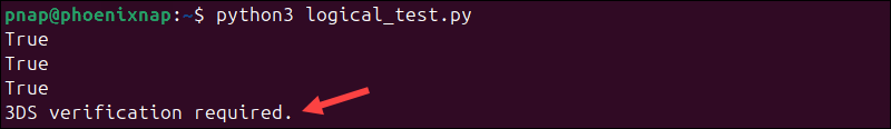 Logical testing using Boolean logical operators.
