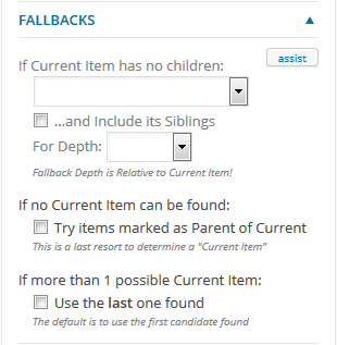 Fallbacks Section