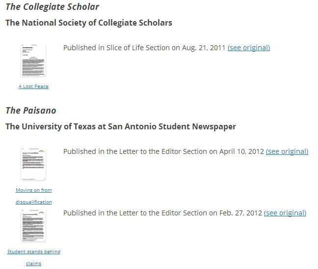 This is an example of "fancy" thumbnails. The images are a copy of the front
page for each document.