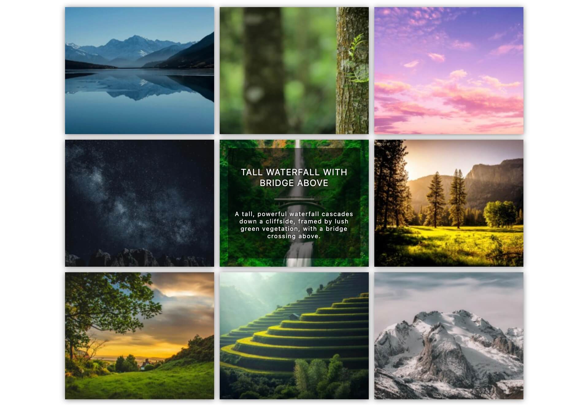 Frontend example with responsive layout