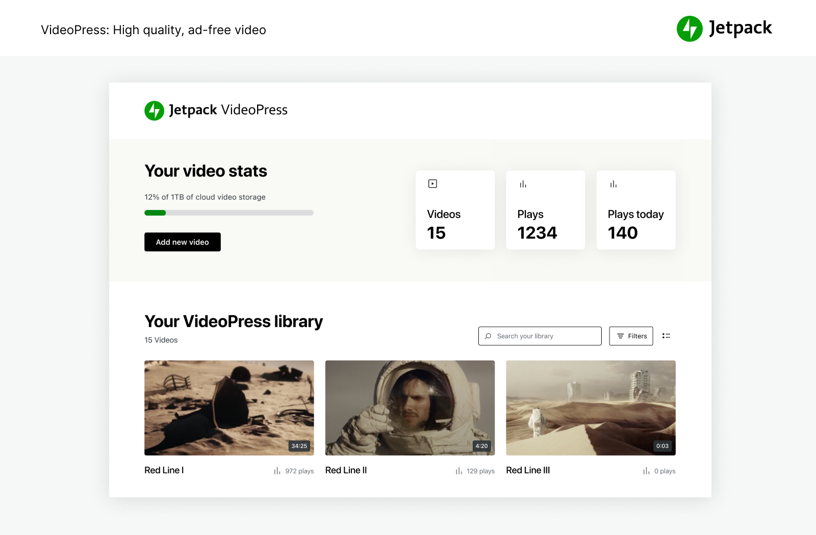 Calidad de video‑impresionante sin complicaciones. Arrastra y suelta los videos con el editor de WordPress y céntrate en tu contenido en vez de en los anuncios.