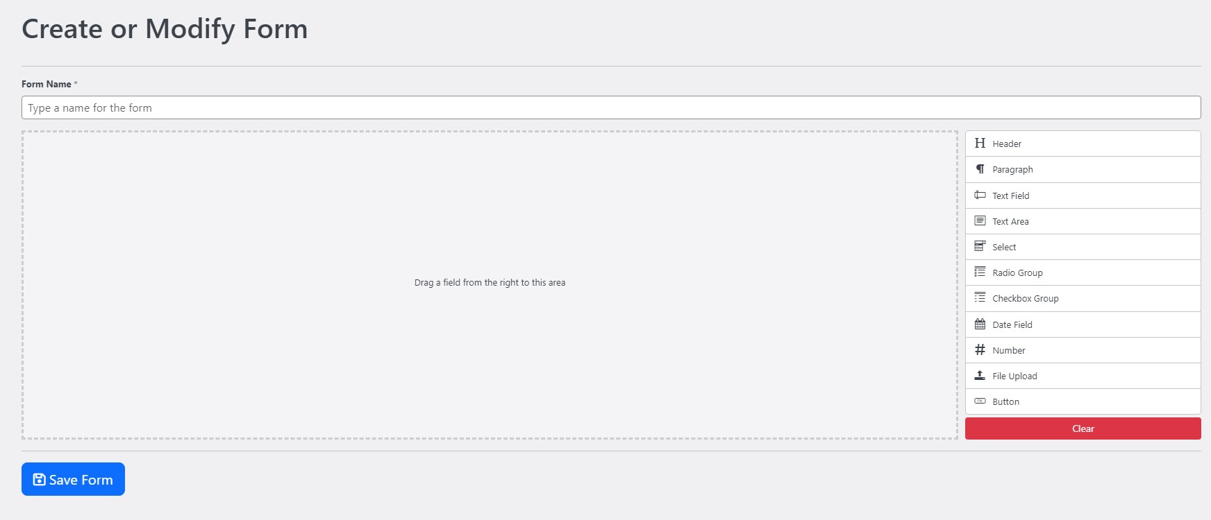 Drag-and-Drop Form Builder – Add and arrange form fields visually