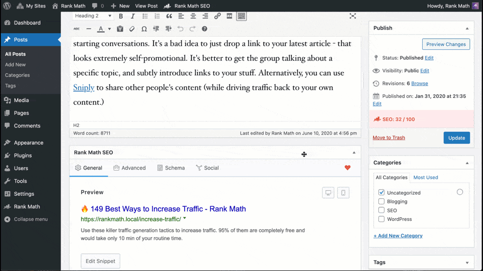 Optimize Content without any hassle and work with the Classic Editor.