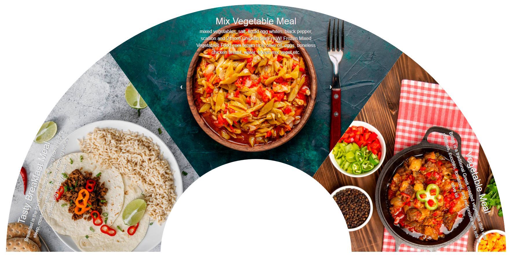 Layout 7: Content Slider – Display text and images together.