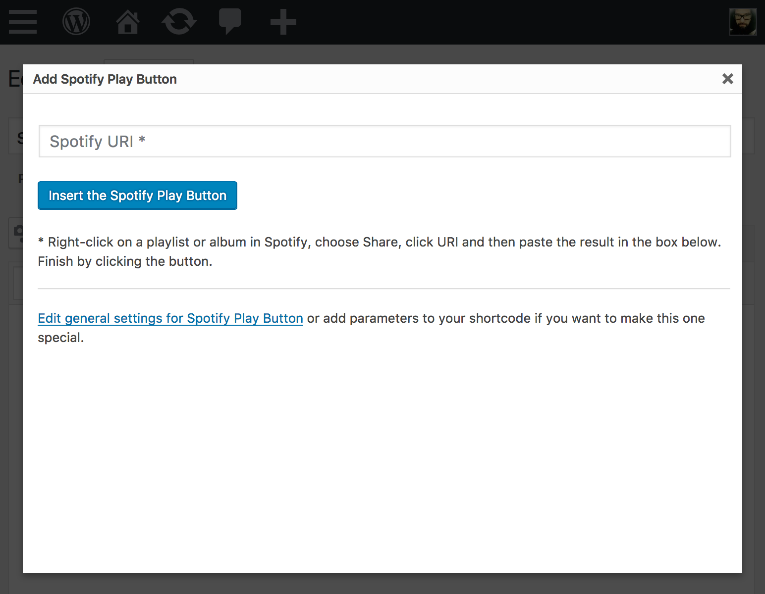 In the classic editor there's even a helpful button