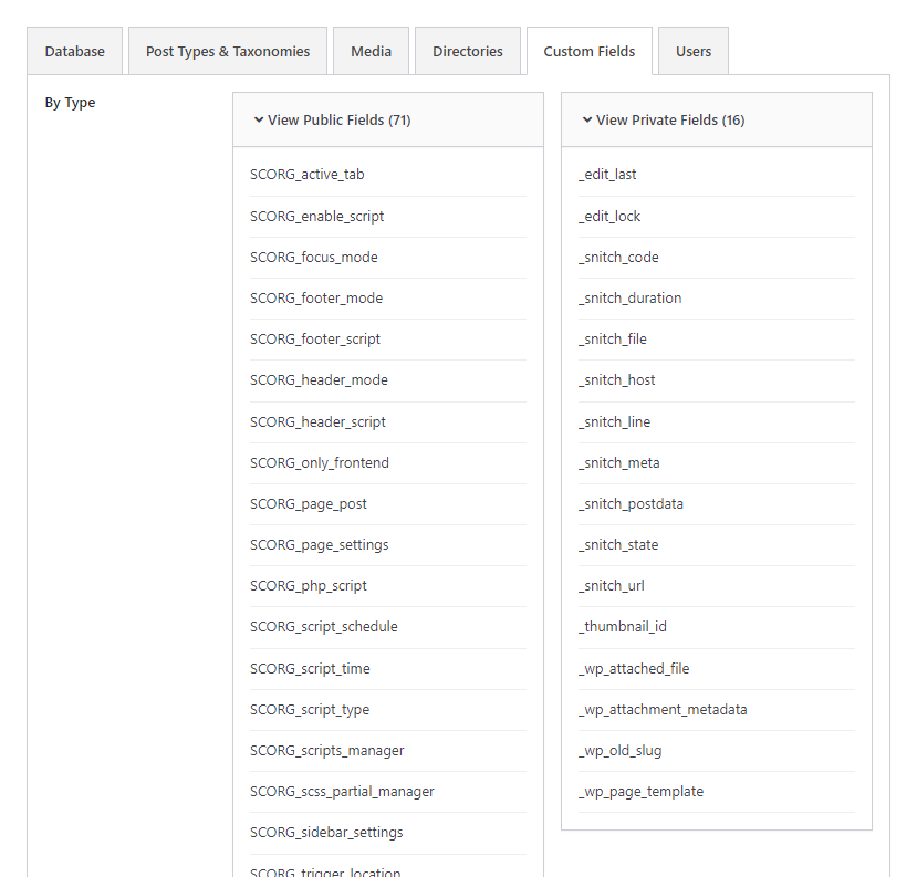 Custom Fields module
