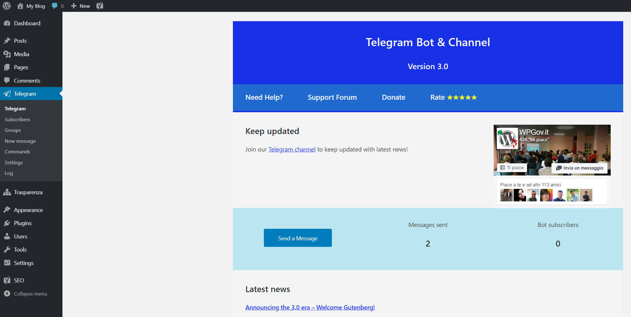 Modern dashboard with stats and recent activity