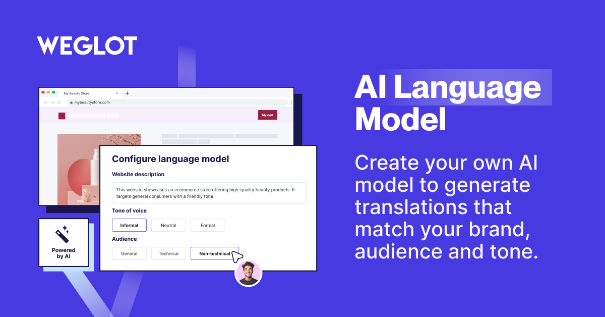 Train your own AI Language Model for accurate, brand-specific translations tailored to your business.