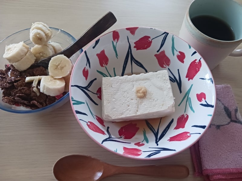 自分で朝御飯を用意してくれた娘の画像