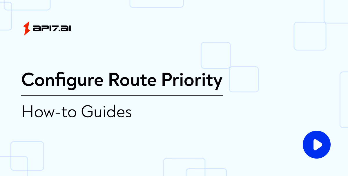 Configure Route Priority