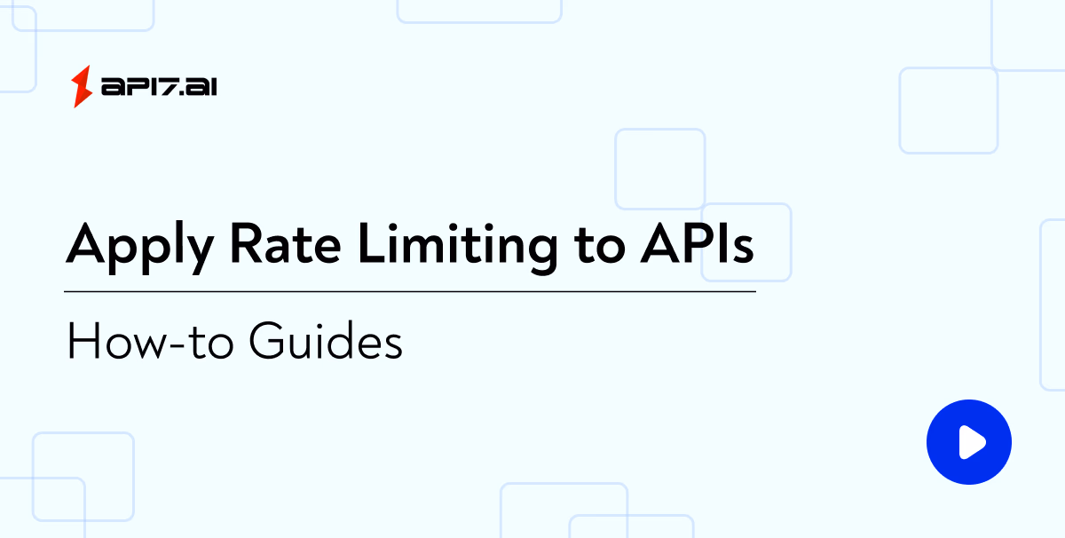 Apply Rate Limiting to APIs