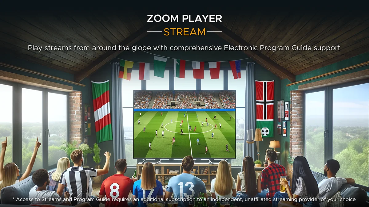 Zoom Player Streaming - TV