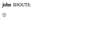 Output of the HtmlChatListener