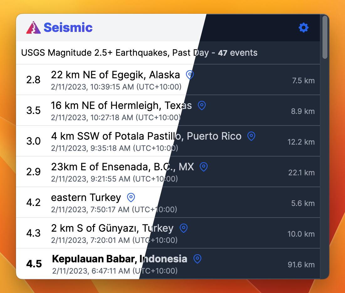 Seismic screenshot