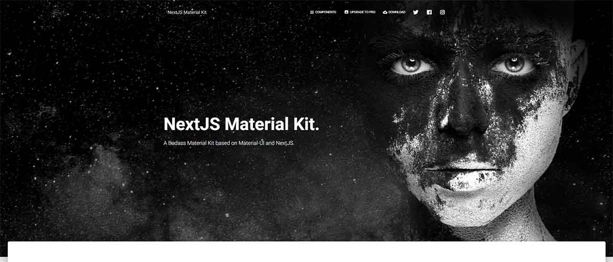 NextJS Material Kit - open-source template Actively supported by AppSeed and Creative-Tim.