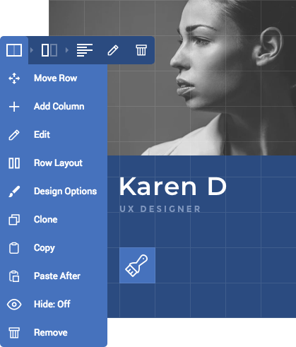 Visual Composer Templates Visual Composer template management options
