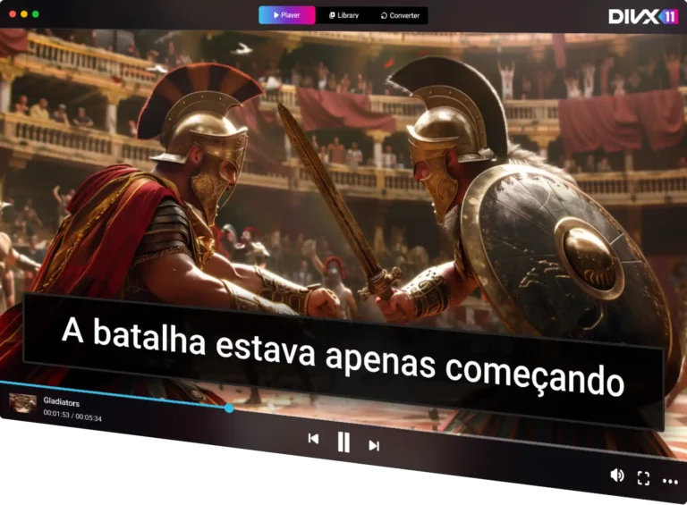 Subtitles in DivX Player