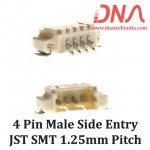 4 Pin 1.25 mm JST Side Entry SMT Connector 4 Pin 1.25 mm JST Side Entry SMT Connector