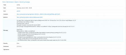 JSNLog Output