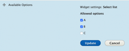 Allowed Options Demo