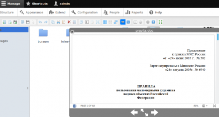D8 MS Word file preview